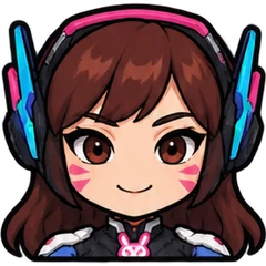 AI 生成的 D.Va Q版头像